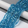 Transparent Glass Beads Strands X1-EGLA-A034-T4mm-MB27-2