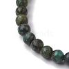 4.5mm Natural African Turquoise(Jasper) Round Beaded Stretch Bracelets BJEW-JB10855-01-3