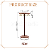 Round Wooden Necklace Organizer Display Stands NDIS-WH0010-34B-2