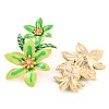 Saint Patrick's Day Theme Zinc Alloy Dangle Stud Earrings EJEW-Z030-01B-LG-2