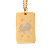 Golden 202 Stainless Steel Constellation Pendants Necklaces NJEW-K380-02G-03-1