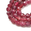 Natural Red Tourmaline Beads Strands G-A021-01D-4