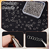 AHADERMAKER 1000Pcs 5 Styles 304 Stainless Steel Open Jump Rings STAS-GA0001-62-3