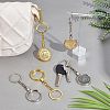  8Pcs 2 Colors Alloy Pendant Keychain FIND-NB0002-91-6