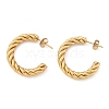 304 Stainless Steel Half Hoop Earrings EJEW-F257-10G-3