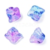 Transparent Spray Paint Glass Beads GLAA-H035-03B-1