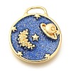 Brass Enamel Pendants KK-S049-11G-1