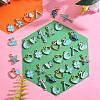 150Pcs 15 Styles Alloy Enamel Pendants ENAM-SZ0001-94-2