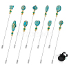 10Pcs Brass Brooches AJEW-PH01694-1