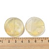 Yellow Watermelon Stone Glass Beads G-B070-18A-3