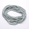 Electroplate Imitation Jade Glass Bead Strands X-EGLA-J047-3x2mm-F04-2