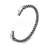 Viking 304 Stainless Steel Open Cuff Bangles for Men BJEW-U001-07E-G-1