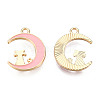 Alloy Enamel Kitten Pendants FIND-N048-028A-1