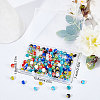 SUNNYCLUE 160Pcs 8 Colors Handmade Millefiori Lampwork Beads Strands LAMP-SC0001-14-7