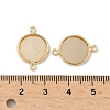Flat Round Brass Connector Cabochon Settings KK-K414-13D-G-3