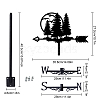 Orangutan Iron Wind Direction Indicator AJEW-WH0265-017-2