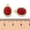 Brass Micro Pave Cubic Zirconia Pendants KK-C158-03E-G-3
