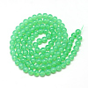 Baking Paint Glass Beads Strands X-DGLA-Q023-6mm-DB9-2