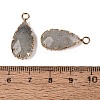 Natural Labradorite Faceted Pendants G-Q606-104G-04-3