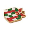 Christmas Theme 304 Stainless Steel Enamel Charms STAS-Z093-02D-2