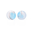 Transparent Handmade Blown Glass Globe Beads GLAA-T012-33B-06-2