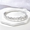 304 Stainless Steel Hinged Bangles for Women BJEW-A011-15P-2