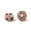 Brass Rhinestone Spacer Beads RB-A014-L4mm-01RG-NF-3