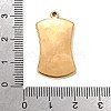 304 Stainless Steel Enamel Pendants CU-CBADA55-01G-3