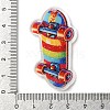 Printed Transparent Acrylic Pendants OACR-S045-03E-3