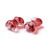 Transparent Spray Painted Glass Beads GLAA-I050-11-3