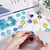 Olycraft 30Pcs Colored Glass Mosaic Tiles DIY-OC0009-45F-5