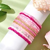 12Pcs 12 Styles Glass Stretch Bracelets BJEW-JB11032-01-3