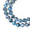 Electroplate Glass Beads Strands EGLA-N008-019-C02-3