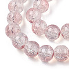Transparent Crackle Baking Paint Glass Beads Strands X2-DGLA-T003-01A-13-3