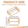 32Pcs 4 Colors Alloy Tri-Glide Adjuster Buckles FIND-GA0008-45-2