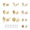 Alloy Stud Earring Findings PALLOY-TA0002-12LG-11