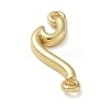 Rack Plating Brass Wave Shaped Links Connector Charms KK-K392-31G-2