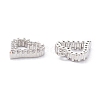 Rack Plating Brass Micro Pave Cubic Zirconia Charms X-ZIRC-C026-08P-2