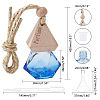 Empty Fragrance Oil Aromatic Perfume Oil Glass Pendant Decorations HJEW-PH0001-22-5