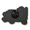 Inspirational Word Black Alloy Brooches JEWB-G037-01C-3