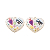 Rack Plating Alloy Enamel Pendants FIND-C050-13G-07-1