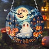 Halloween Ghost & Pumpkin Acrylic Pendant Decorations PW-WG500D2-01-1