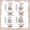 100Pcs 4 Styles Wood European Beads WOOD-GF0002-25-2