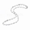 304 Stainless Steel Link Chains Necklaces NJEW-F242-04P-2
