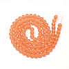 Baking Painted Glass Beads Strands X-DGLA-Q023-6mm-DB28-2