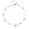 ABS Imitation Pearl Beads Necklaces NJEW-JN04733-4