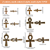 60Pcs 12 Styles Tibetan Style Zinc Alloy Pendants FIND-PH0024-83-2