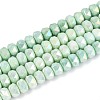 Anti-Tarnish Electroplate Glass Beads Strands GLAA-T025-6mm-11C-1