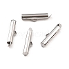 304 Stainless Steel Slide On End Clasp Tubes STAS-C044-08B-P-2