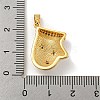 Christmas Brass Micro Pave Cubic Zirconia Pendants KK-H468-02A-01G-3